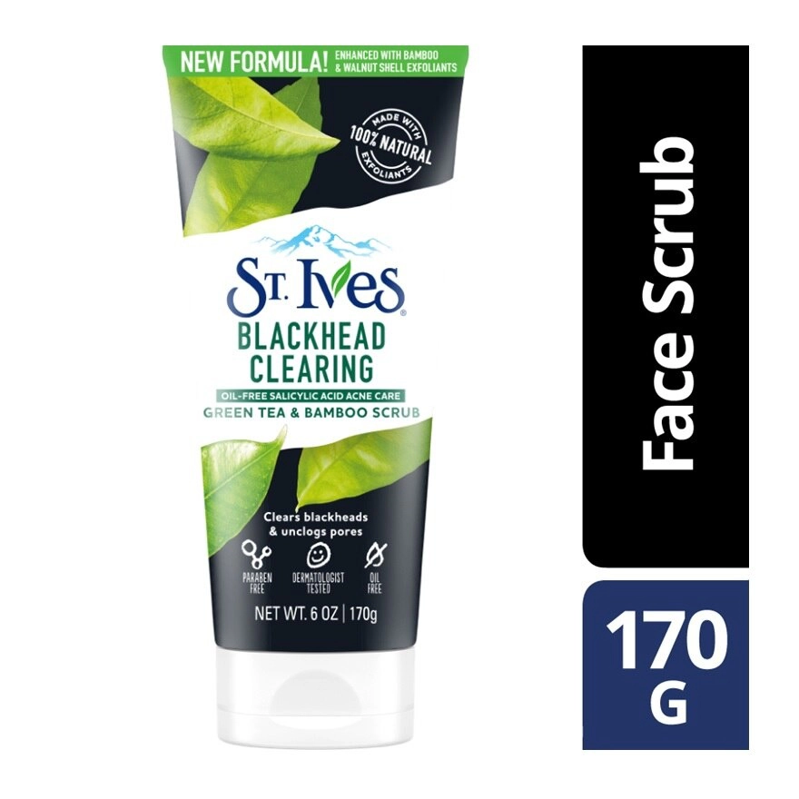 اسکراب چای سبز و بامبو سینت اویز ST.Ives blackhead clearing