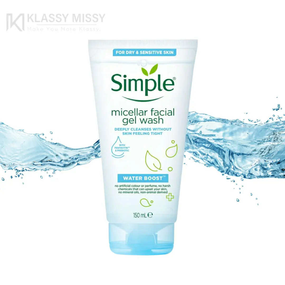 ژل میسلار شوینده صورت سیمپل Simple Micellar Gel Wash 150Ml