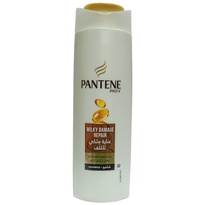 شامپو ترمیم کننده موهای آسیب دیده پنتن 400 میل اصلی  pantene  milky damage
