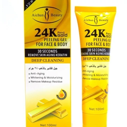 ژل لایه بردار آیچون بیوتی مدل طلا 24 عیار aichun beautyحجم 100 میلی لیتر