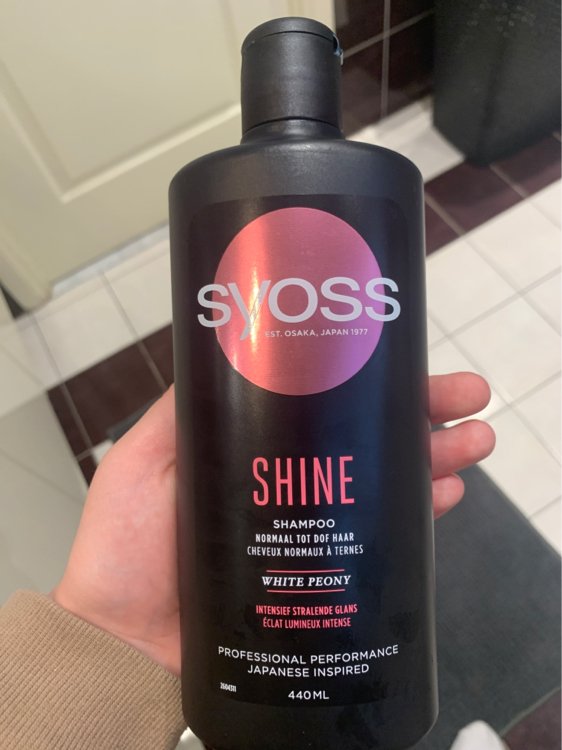 شامپو تقویت کننده مو سایوس Syoss مدل Shine مناسب موهای کدر حجم 440 میل
