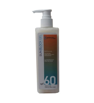 ژل ضد آفتاب بی رنگ کارینو وی آی پی مدل 3in1 با SPF60 مناسب انواع پوست حجم 250 میلی لیتر