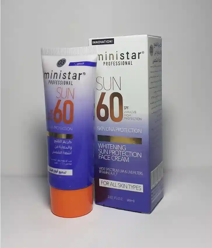 کرم ضد آفتاب و سفید کننده مینی استار Mini Star SPF 60
